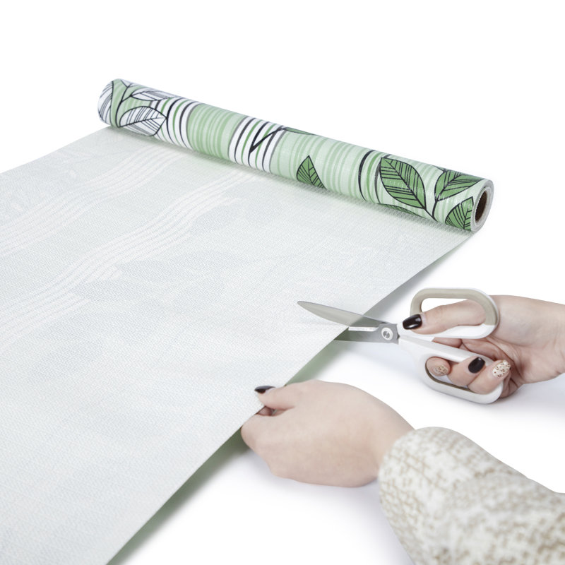 Doublure de tablette, doublures d'armoire antidérapantes non adhésives, doublures de tiroirs, feuille verte, l 18 po x L 96 po