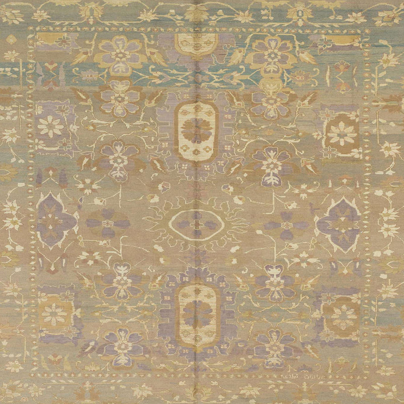 Abstract Indoor Rug, Square 5'