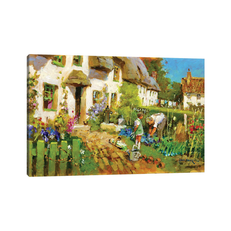 Down The Backs by John Haskins - Wrapped Canvas Painting, 66.04 cm H x 45.72 cm W
