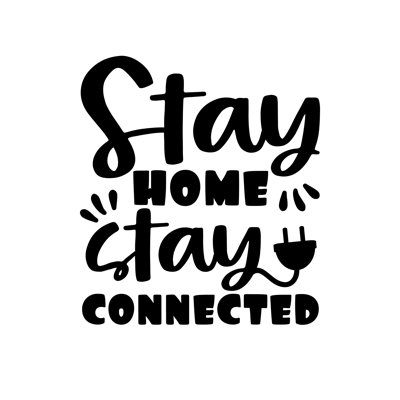 Staying At Home Print - Wrapped Canvas Print