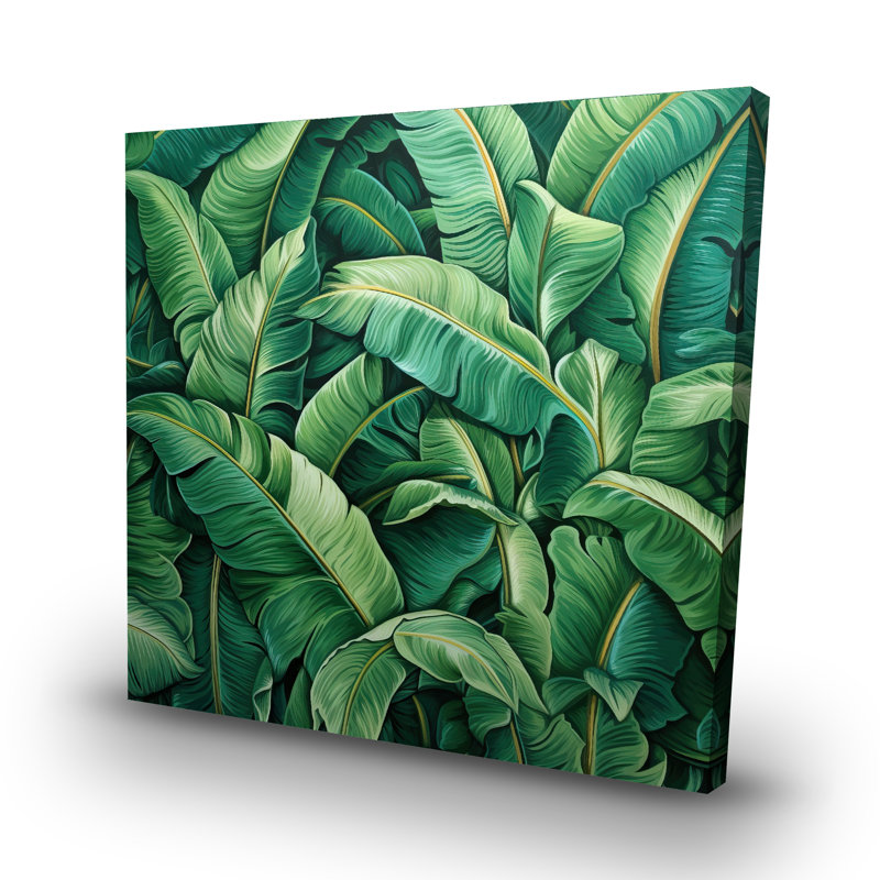 Lively leaves - 32"x32" art on canvas
