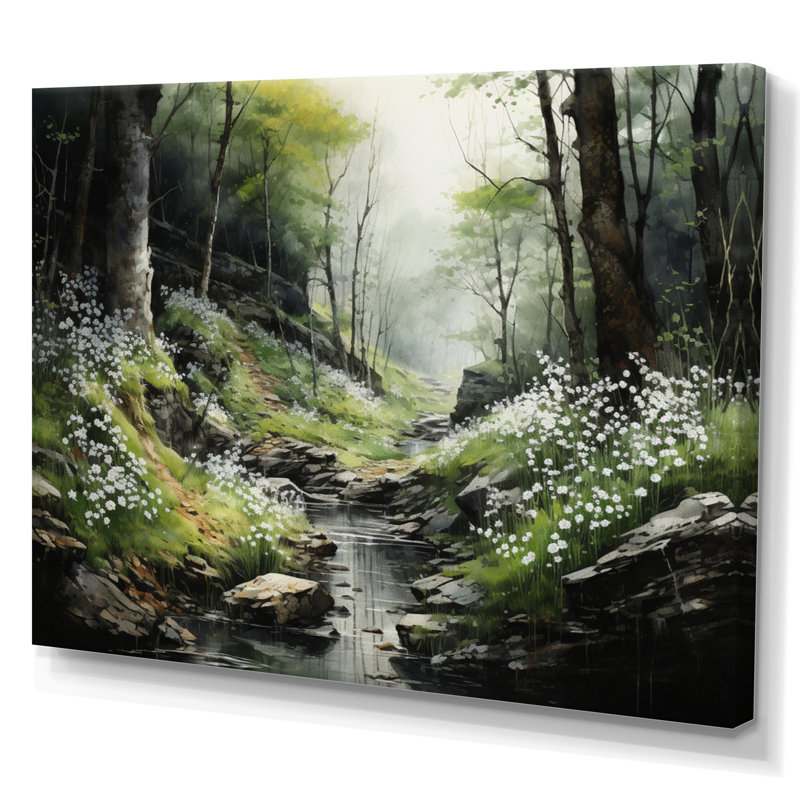 Birkle Forest Secret Haven - Imprimé, H 12 po x l 20 po x P 1 po, Toile tendue