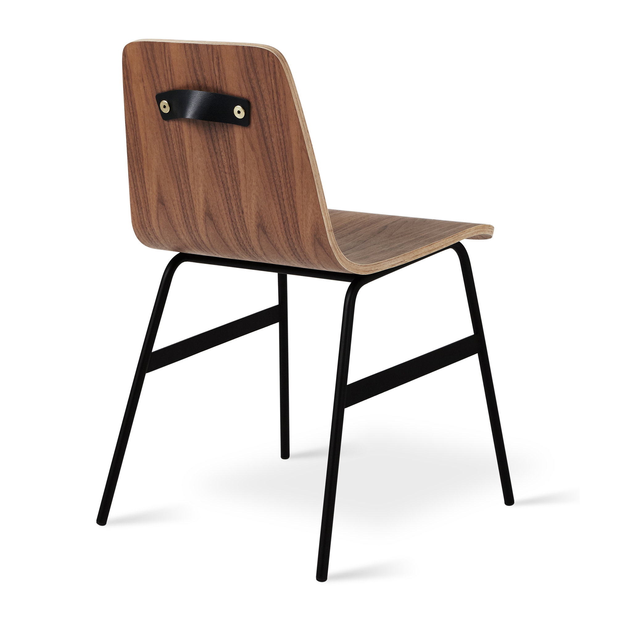 Lecture Series Upholstered Bar & Counter Stool, Walnut, Short Stool  (18” Seat Height)