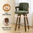 26" Upholstered Swivel Counter & Bar Stool with Armrest-332863166-302295351