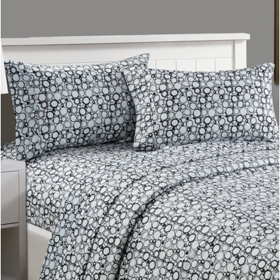 Microfiber Polka Dots Sheet Set