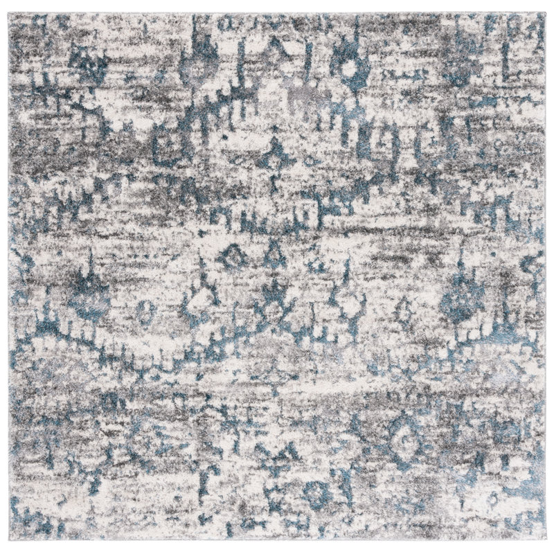 Tapis abstrait Eres Performance, Carré 6 pi 7 po