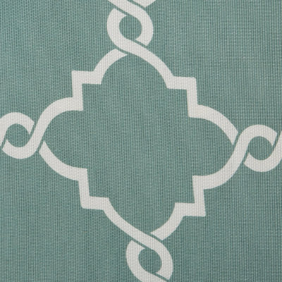 Fretwork Print Grommet Top Window Valance