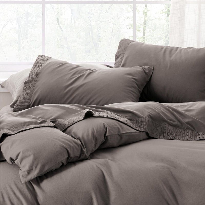 Bedsure Polyester Microfiber Sheet Set Hotel Luxury Sheets, Easy Care Cooling Bed Sheet Set 84GSM(101" x 107")GentleSoft™️