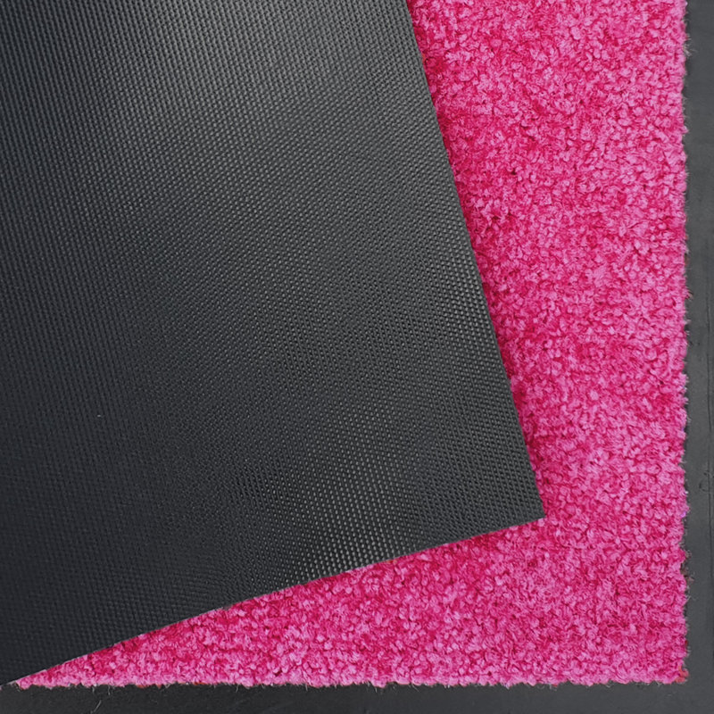 Wash & Clean Doormat, 40cm W x 60cm L, Raspberry Red