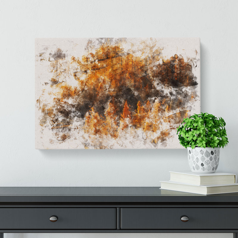A Golden Forest - Wrapped Canvas, 40cm H x 60cm W x 3cm D