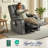 Color Electric Power Recliner Chair with Heat and Massage, USB Ports, Cup Holders-73276426