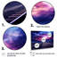 Lavande, train, rails, fuchsia, coucher de soleil I - ensemble d'art mural train-1907867874-1907867876