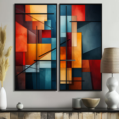 Cubism Vivid Collage - Large Cubism Canvas Prints