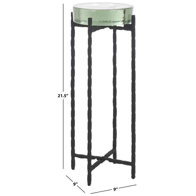 Glass Top End Table
