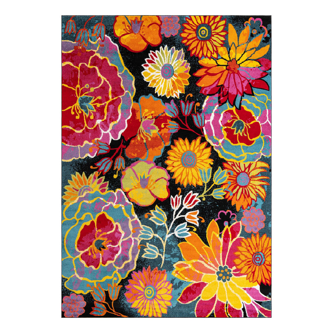 Lorene Floral Indoor Rug Winston Porter Rug 