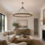 Lustre en bois 53 po