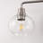 27 In. 3-Light Brushed Nickel Vanity Light With Clear Bubble Glass Shades, Bathroom Wall Sconce For Vanity Or Mirror