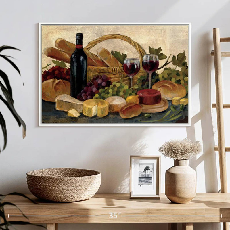 Récompense toscane Toscane, 25 po x 17 po, Cadre flottant blanc