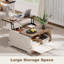 Table basse à plateau relevable 31,5 "avec rangement Farmhouse-669061326-669061327