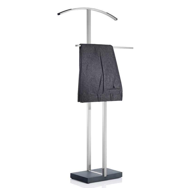 Menoto Stainless Steel Freestanding Valet Stand, Polished