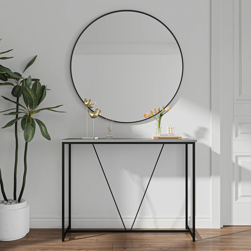 Alexanda 75cm Console Table, Cool Grey