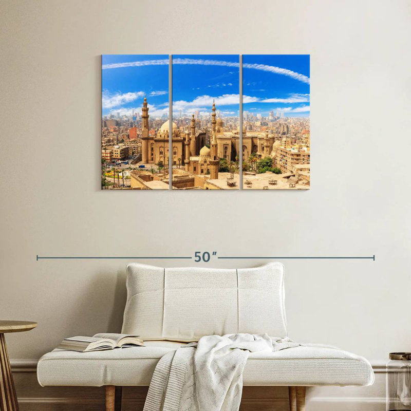 Panorama de la citadelle du Caire, H 24 po x l 38 po