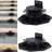 12Pack Adjustable Deck Support Pedestal Deck Foundation Base Support for Floating Deck Platform Deck Floor Height Adjustment Raising from 1-3/16"" to 2-3/8"", Black