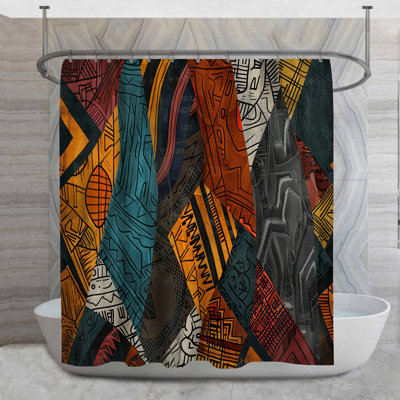 Rideau de douche Tribal