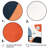 Blue And Orange Minimal Boho Pattern 2-264875125-264875126