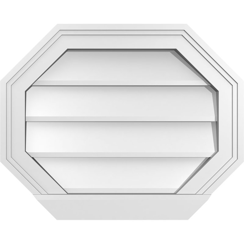 Évent horizontal gondole allongé en surface octogonal Signature, H 16 po x l 20 po x P 2 po
