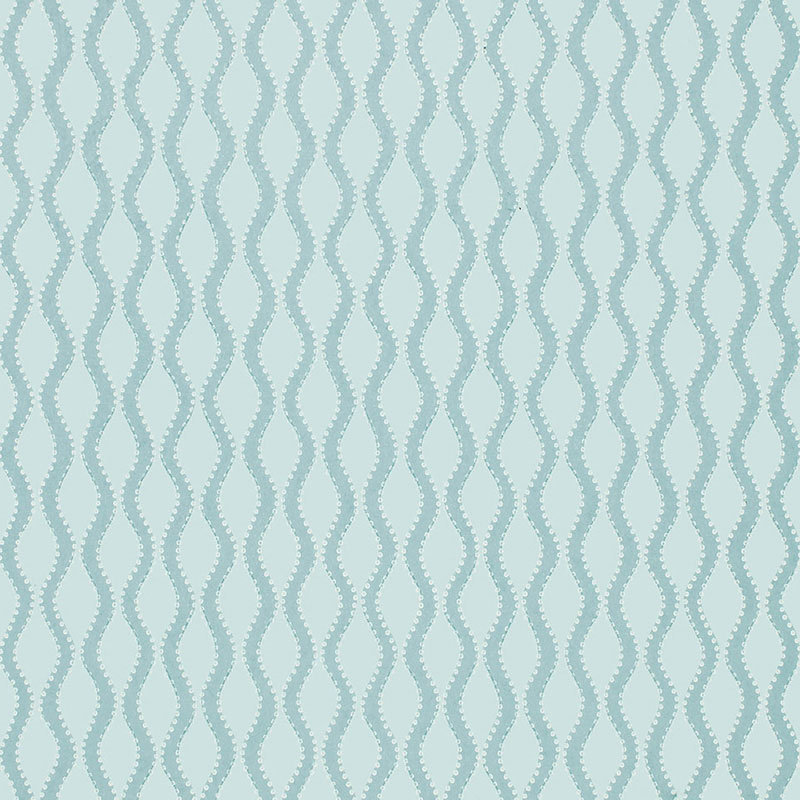 Ribbon Wave Wallpaper, Aqua