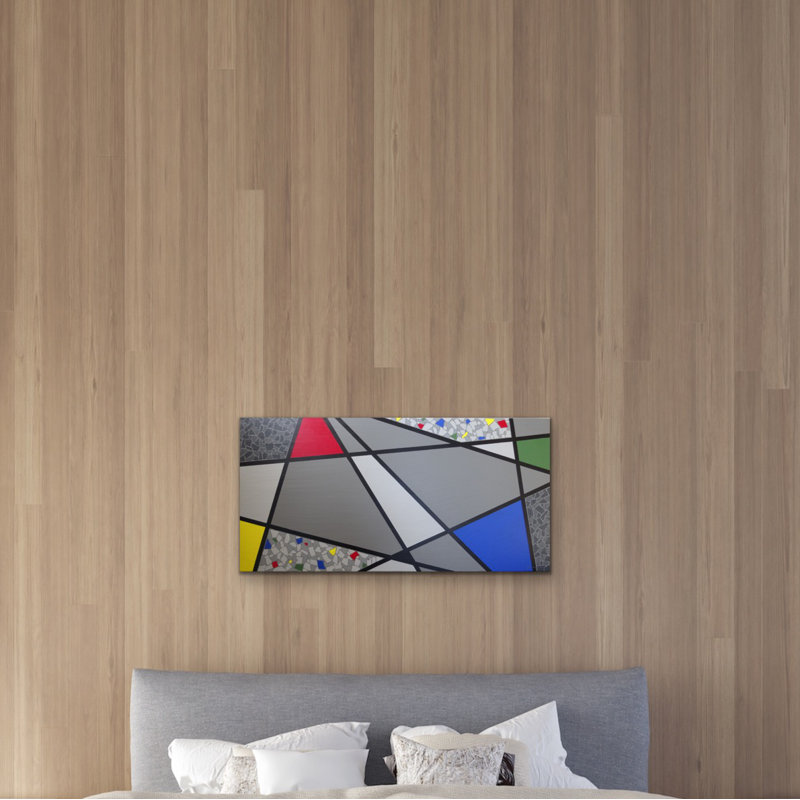 Mosaic Color Grid Periphery Painting by Eddie Bruckner
