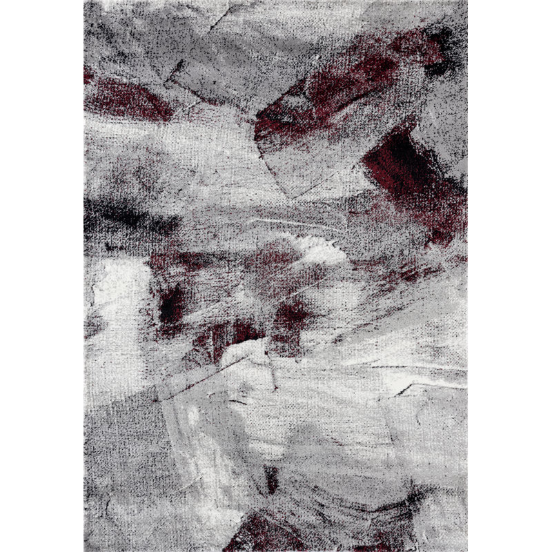 Tapis abstrait noir