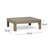 BRAVA X-BACK CORNER BENCH-L WITH COFFEE TABLE