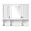 Armoire à pharmacie murale pour salle de bain, armoire de salle de bain moderne avec miroir, armoire à miroir avec tablettes ouvertes,-2084826354