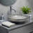 20" x 15" Luxury Silver Vessel Bathroom Sink – Elegant Countertop Vanity Basin, Modern Oval Ceramic Bowl-119893757