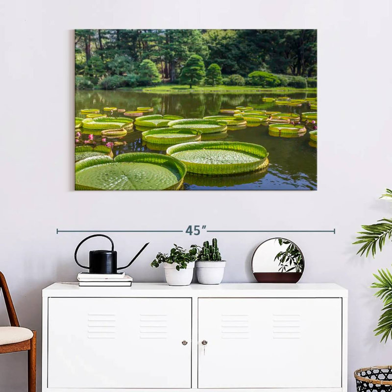 Victoria Lily Pads, 26" H x 39" W