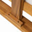 Ensemble de canapé de patio 6 pièces, ensemble de conversation modulaire d'extérieur en bois d'acacia, ensemble de conversation en forme de L, lit de jour convertible avec table à thé, repose-pieds, 5 coussins et coussins