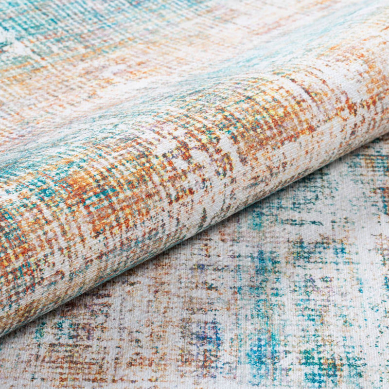 Tapis 100% polyester de qualité supérieure, 6,9 x 10,2 pi | 1850 g / m², hauteur de poils de 0,2 po | Polyester recyclé dessous | Lavable à la machine à 30 ° C | Conception douce, durable et écologique pour les espaces de vie modernes