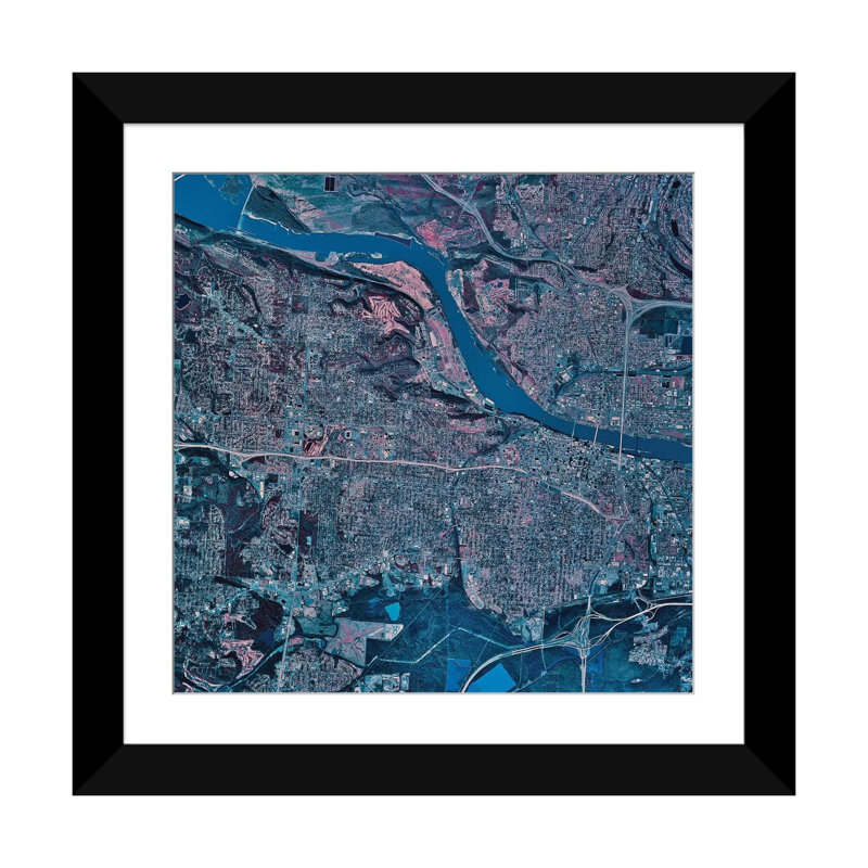 « little rock, arkansas » par stocktrek images, impression sur toile tendue, H 24 po x l 24 po x P 1 po, Blanc