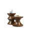 Solid + Manufactured Wood Accent Stool