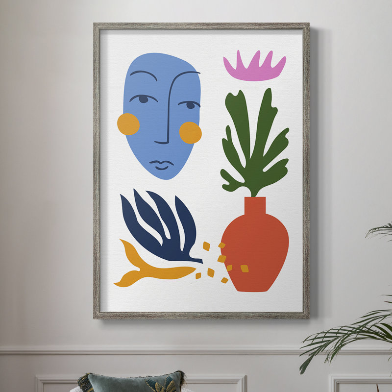 Matisse CDXLV III, reproduction d'art encadrée - bois massif, H 11 po x l 9 po