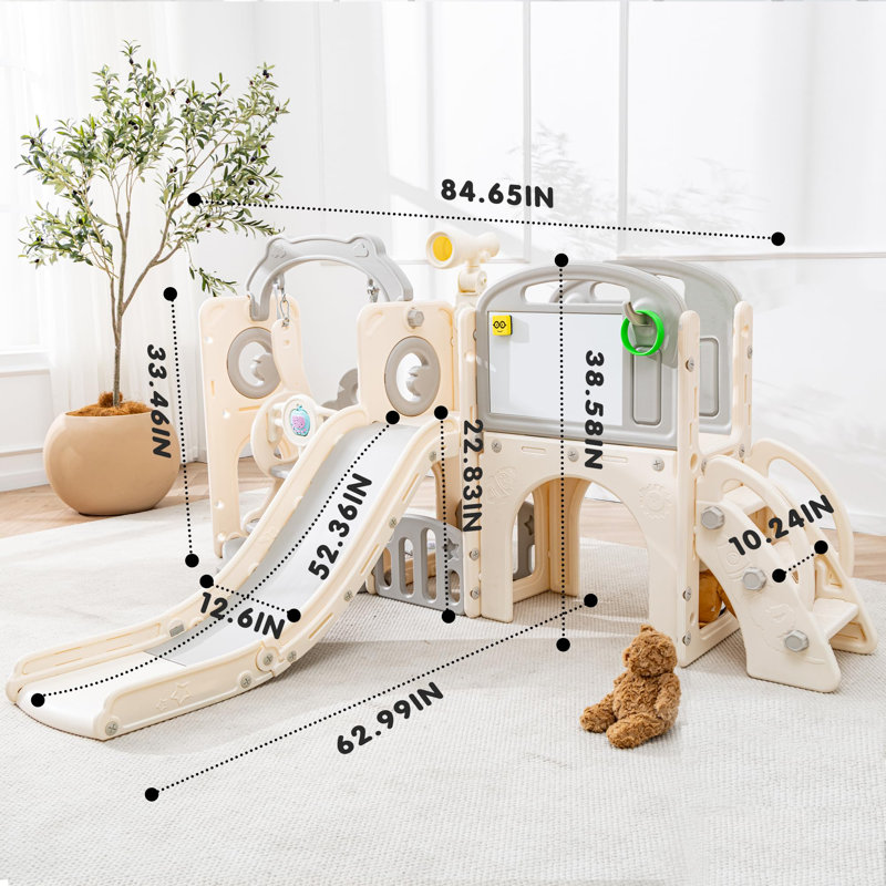  Ensemble de jeu pour enfants 86,45 po Ultimate - Intérieur et extérieur, Blanc