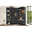 Armoire de vestibule multifonctionnelle gauche-droite avec rangement et 4 crochets-130758443