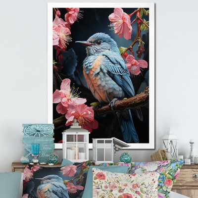 Massimiliano " Blue Pink Hummingbird Enchanting Hum Pastoral "