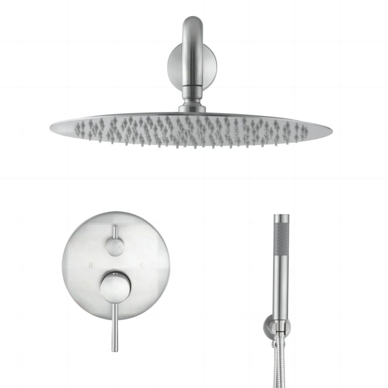 All-In-One Kit with Rough in-Valve, Brushed Nickel