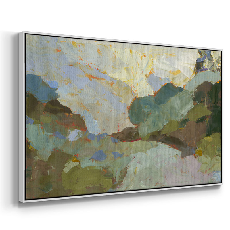 Sojour, reproduction d'art sur toile, Toile encadrée flottée blanche, H 25 po x l 37 po x P 2 po