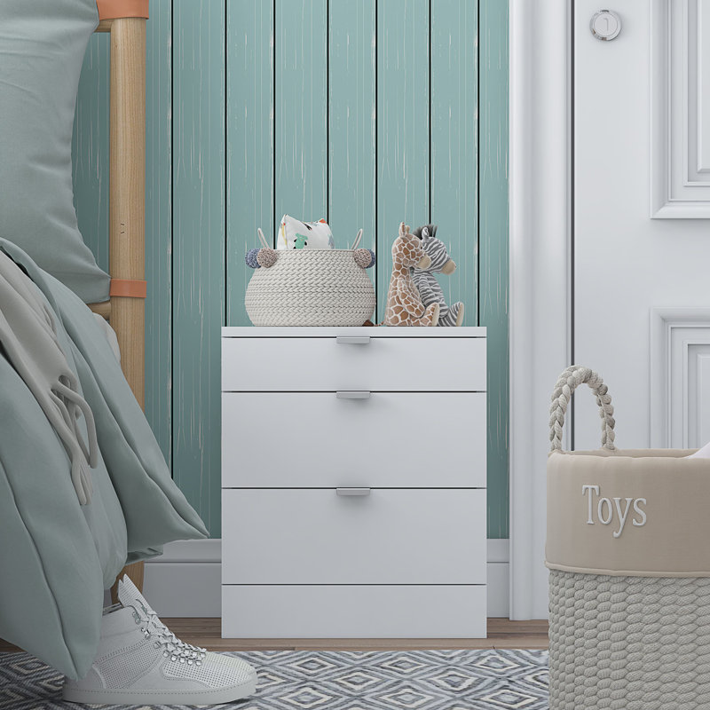 Marlyne 40cm W Bedside Table, White