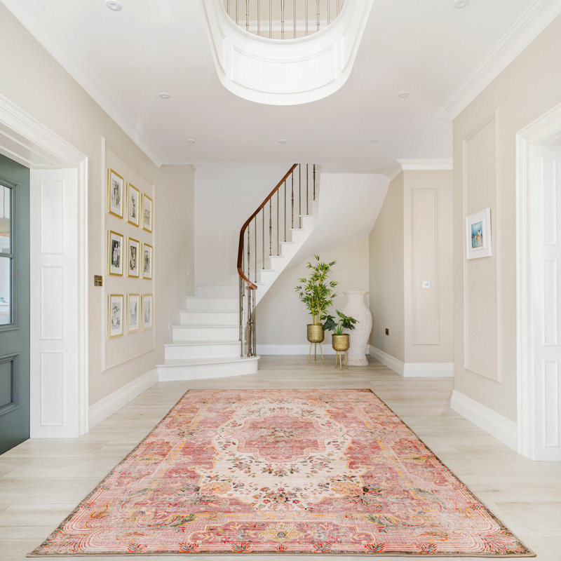 Kwok Abstract Cotton Flatweave Area Rug, 280xm x 380cm