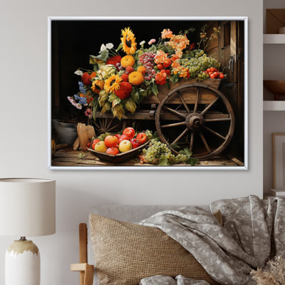 Old Cart Cart Harvest - Old American Cart Framed Wall Decor